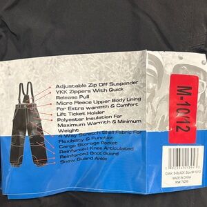 32 Degrees Kids Black Insulated Snow Pants